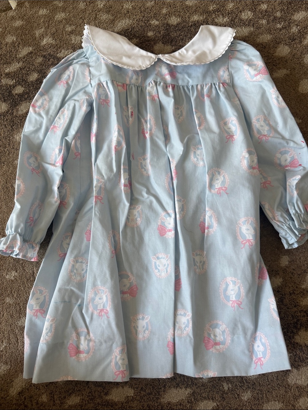 The Beaufort Bonnet Company Light Blue Unicorn Print Girls Nightgown
